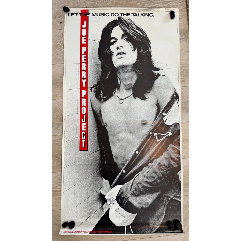 Vintage Joe Perry Project 1980 Columbia Records Promo Poster 24x36 Aerosmith